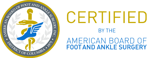 Board Certified Podiatric Surgeon certification logo - Dr. Mikkel Jarman DPM FACFAS