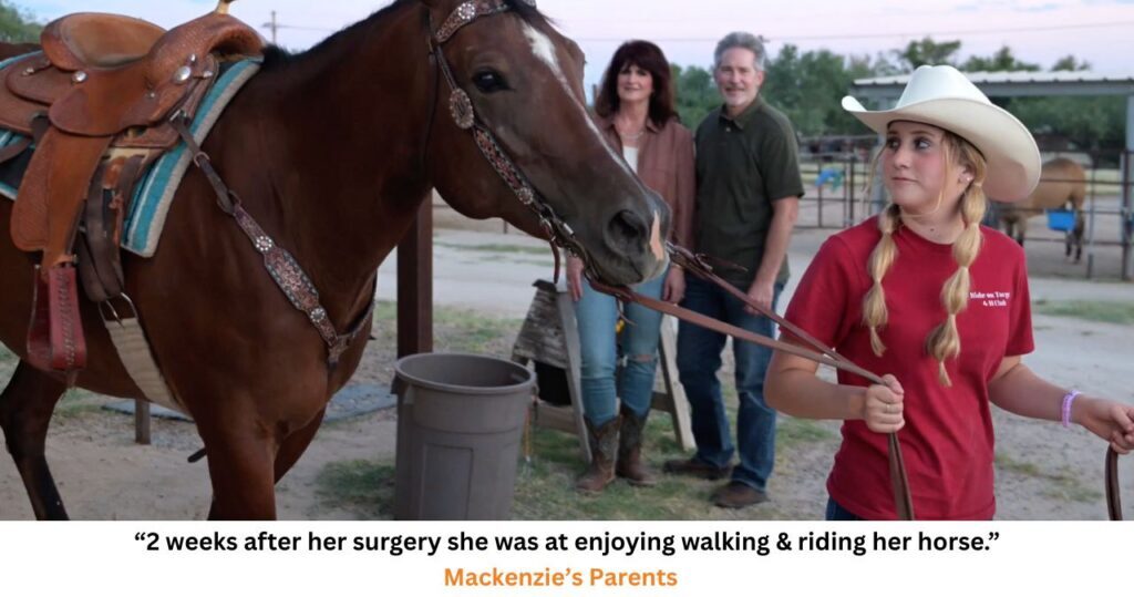 Mackenzie, a young girl treated for tarsal tunnel syndrome related to flat feet
